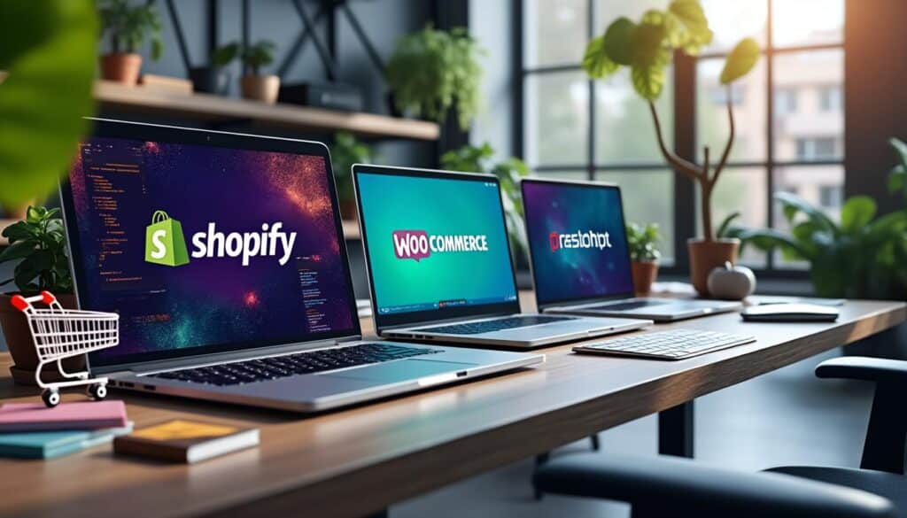 comparez shopify, woocommerce et prestashop pour lancer votre boutique en ligne. découvrez leurs avantages, fonctionnalités et quel choix correspond le mieux à votre projet e-commerce.