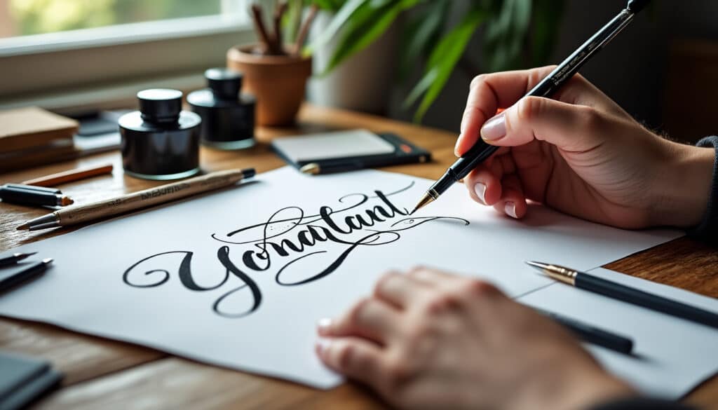 découvrez comment maîtriser les techniques de calligraphie moderne grâce à l'entraînement dans un atelier de lettrage créatif, alliant pratique et inspiration artistique.