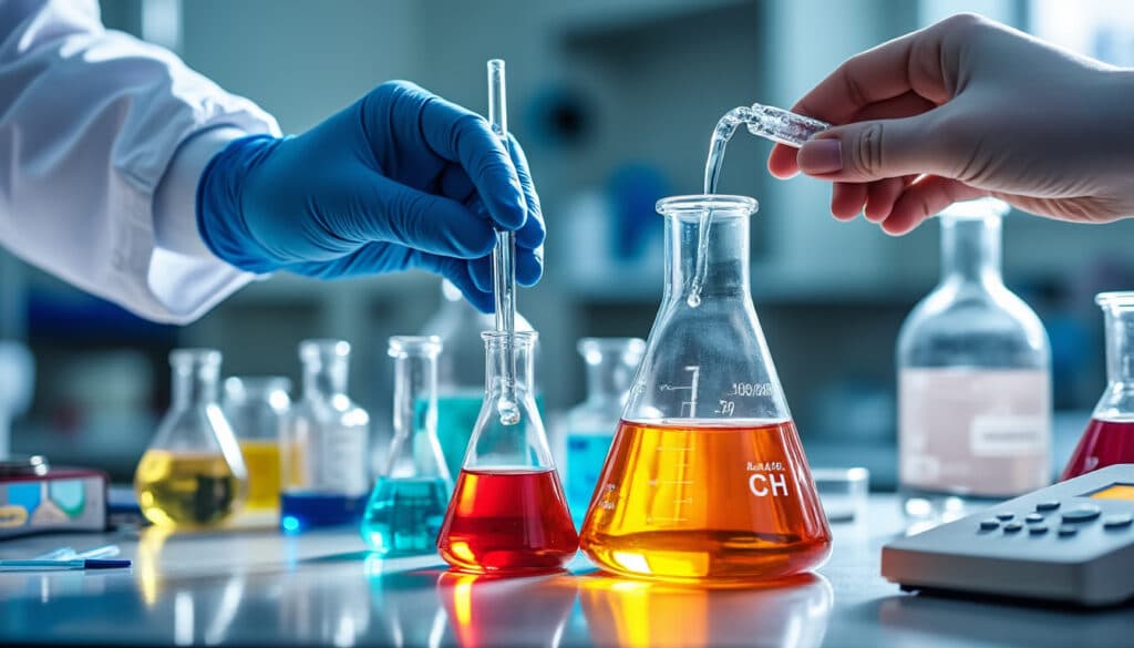 découvrez le calcul précis du ph des solutions acides, validé par des titrages colorimétriques dans le cadre d'un module de chimie des solutions.