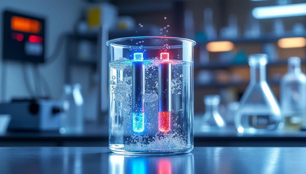 découvrez l'électrolyse de l'eau expliquée à travers l'échange d'électrons, une approche pédagogique essentielle pour comprendre les phénomènes électrochimiques dans un cursus d'électrochimie.