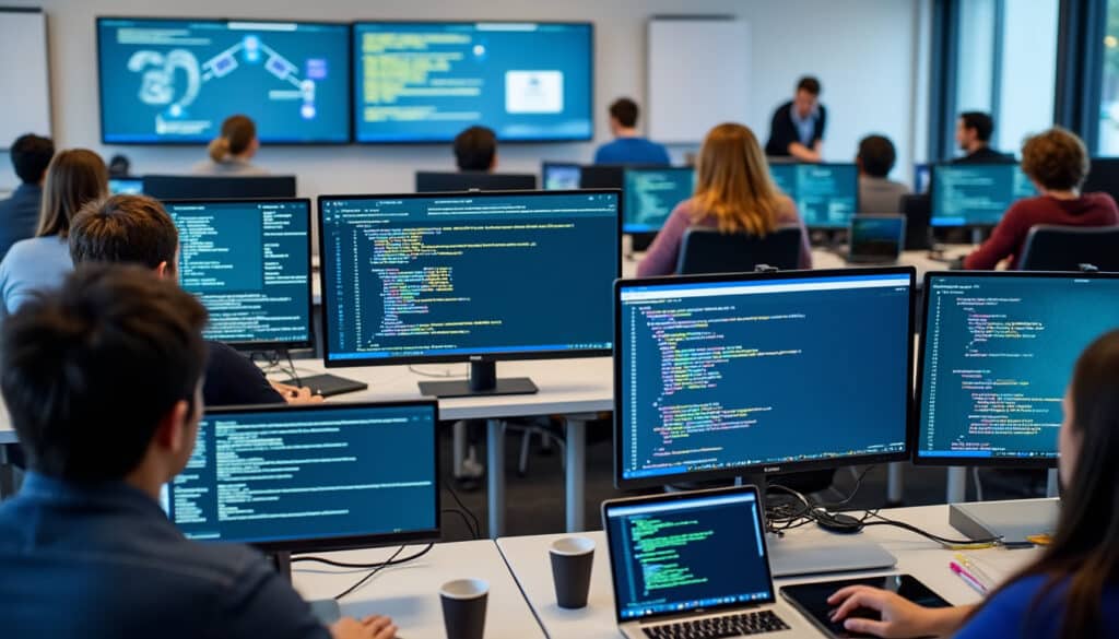 formation en architecture système axée sur le développement de scripts d'automatisation bash, exécutés via la ligne de commande pour optimiser les processus informatiques.