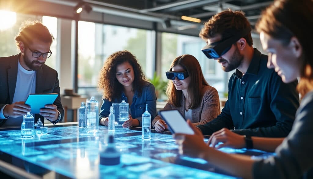 découvrez comment l'intégration de la réalité augmentée en publicité stimule l'engagement immersif lors d'ateliers de marketing expérientiel, offrant des expériences uniques et mémorables aux consommateurs.