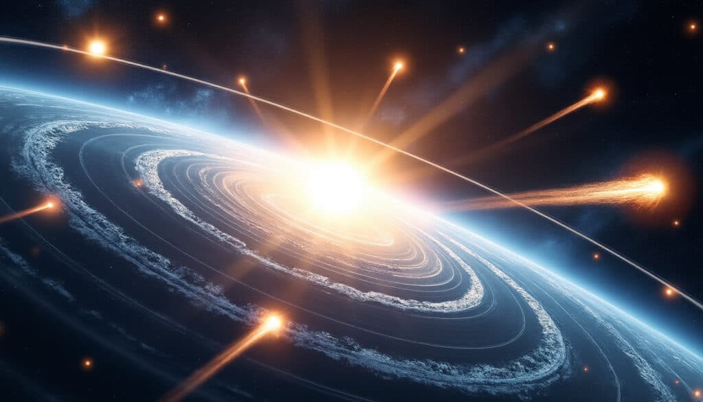 découvrez la modélisation précise de l'orbite des comètes grâce à la mécanique céleste, dans le cadre d'un enseignement complet de la dynamique spatiale.