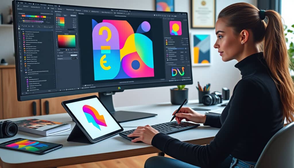 découvrez notre formation en ligne en graphisme : programme complet, compétences acquises et débouchés professionnels pour réussir dans le design graphique.