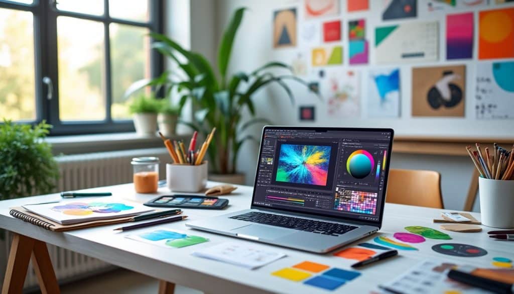 découvrez notre formation design graphique en ligne : programme complet, compétences à acquérir et débouchés professionnels pour booster votre carrière créative.